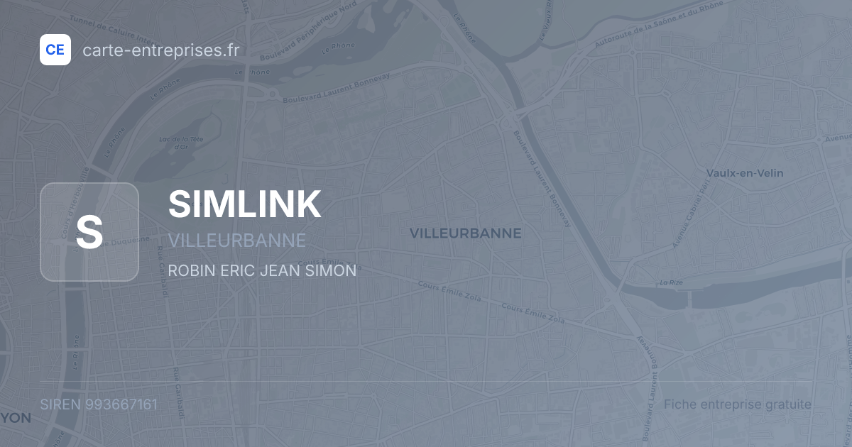 SIMLINK — 993667161 — fiche entreprise