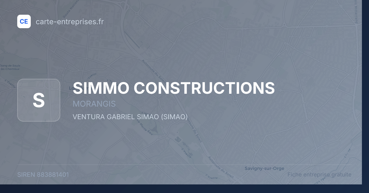 SIMMO CONSTRUCTIONS — 883881401 — fiche entreprise