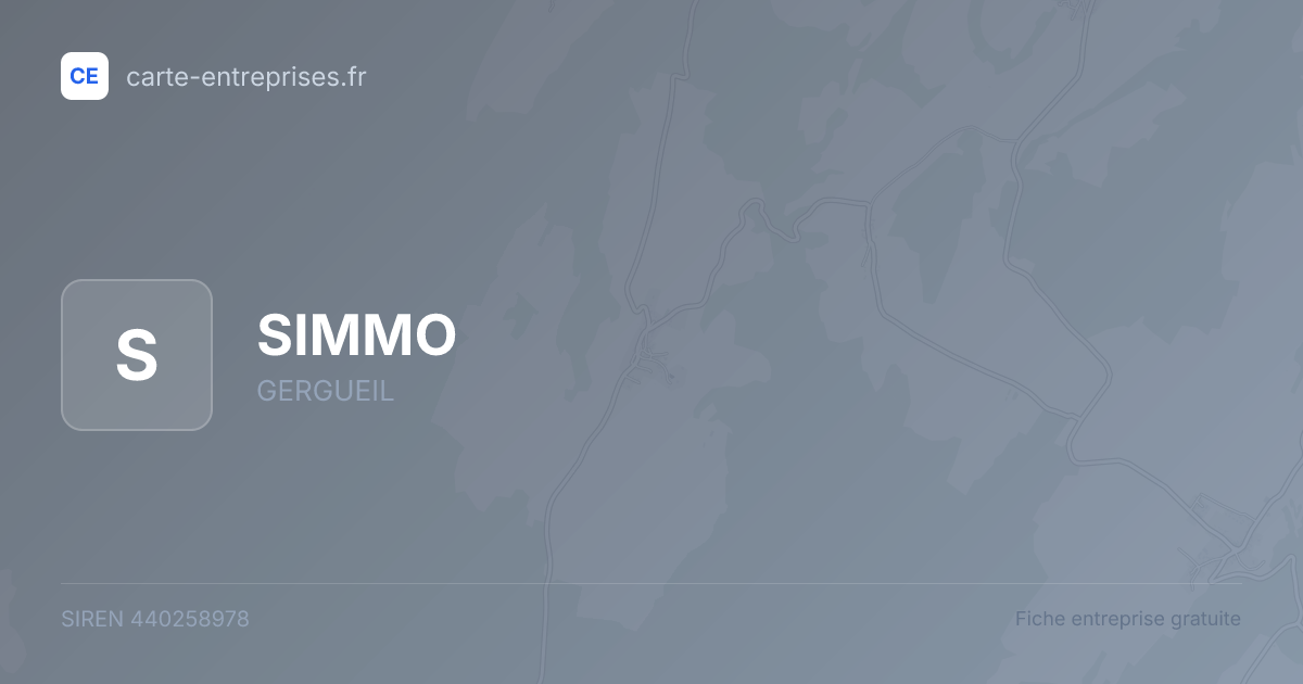 SIMMO — 440258978 — fiche entreprise