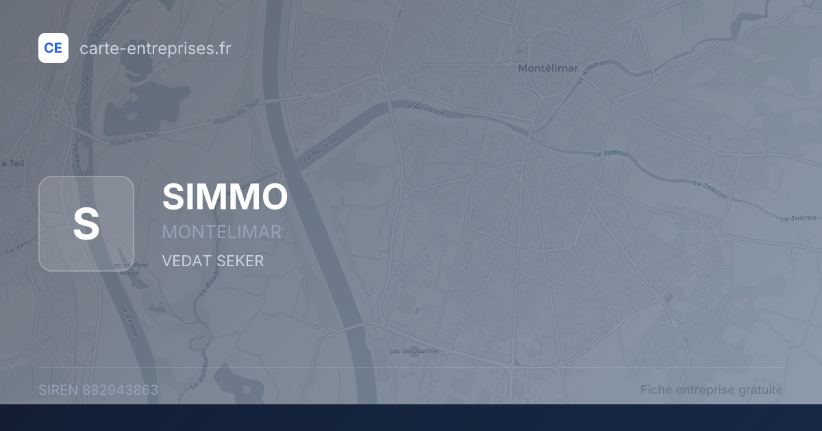 SIMMO — 882943863 — fiche entreprise