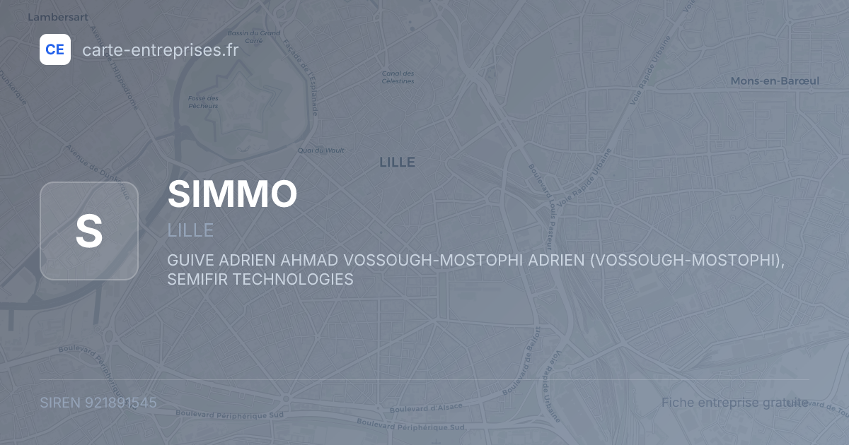 SIMMO — 921891545 — fiche entreprise