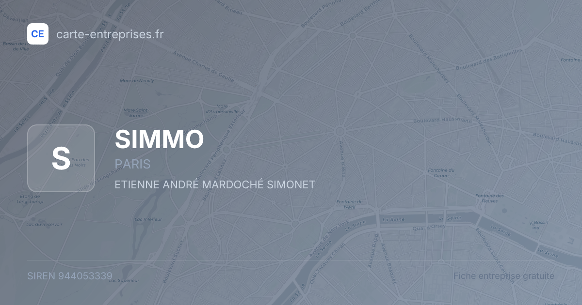 SIMMO — 944053339 — fiche entreprise