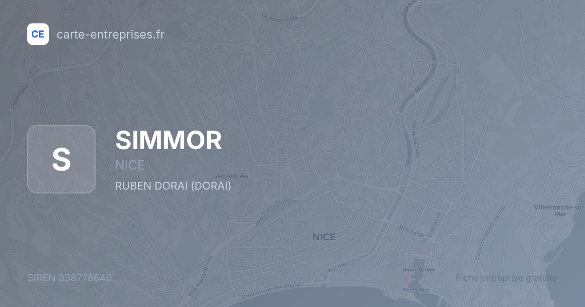 SIMMOR — 338778640 — fiche entreprise