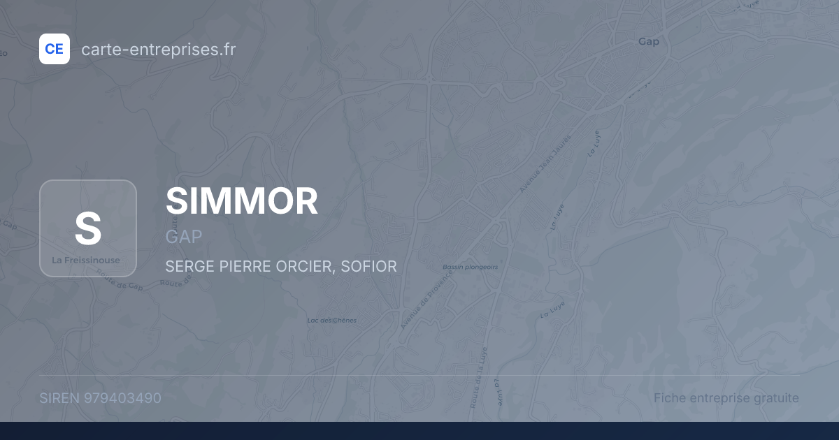 SIMMOR — 979403490 — fiche entreprise