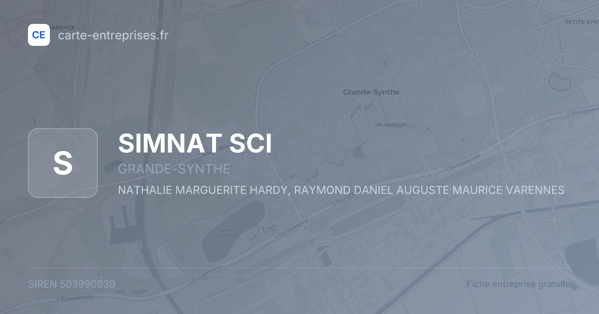 SIMNAT SCI — 503990939 — fiche entreprise