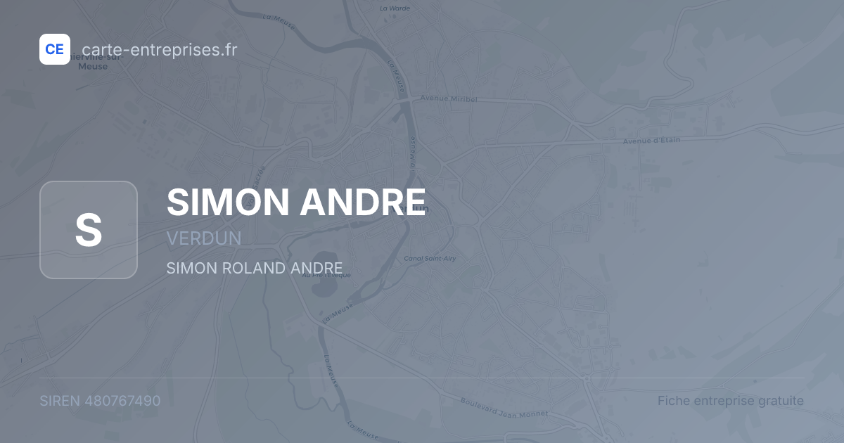 SIMON ANDRE — 480767490 — fiche entreprise