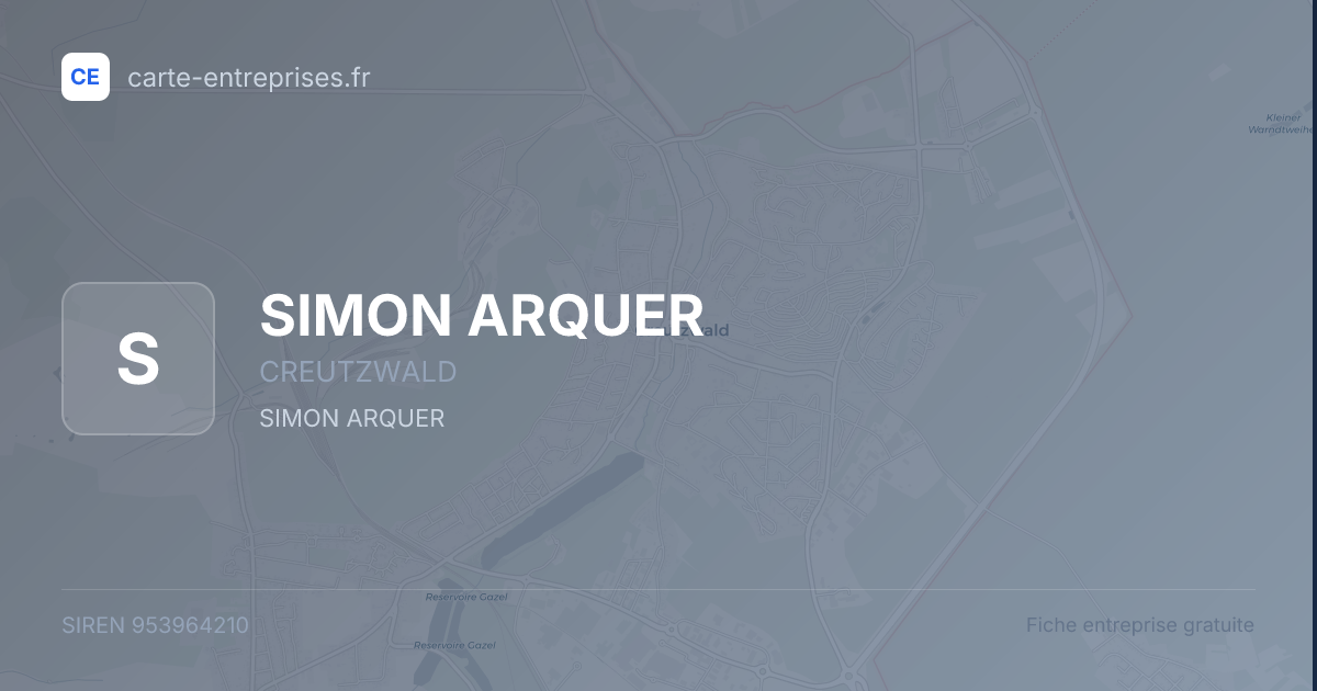 SIMON ARQUER — 953964210 — fiche entreprise
