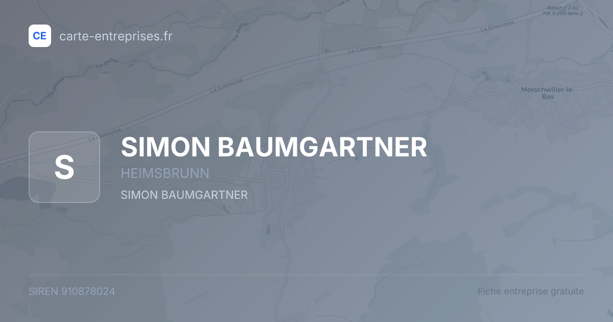 SIMON BAUMGARTNER — 910878024 — fiche entreprise