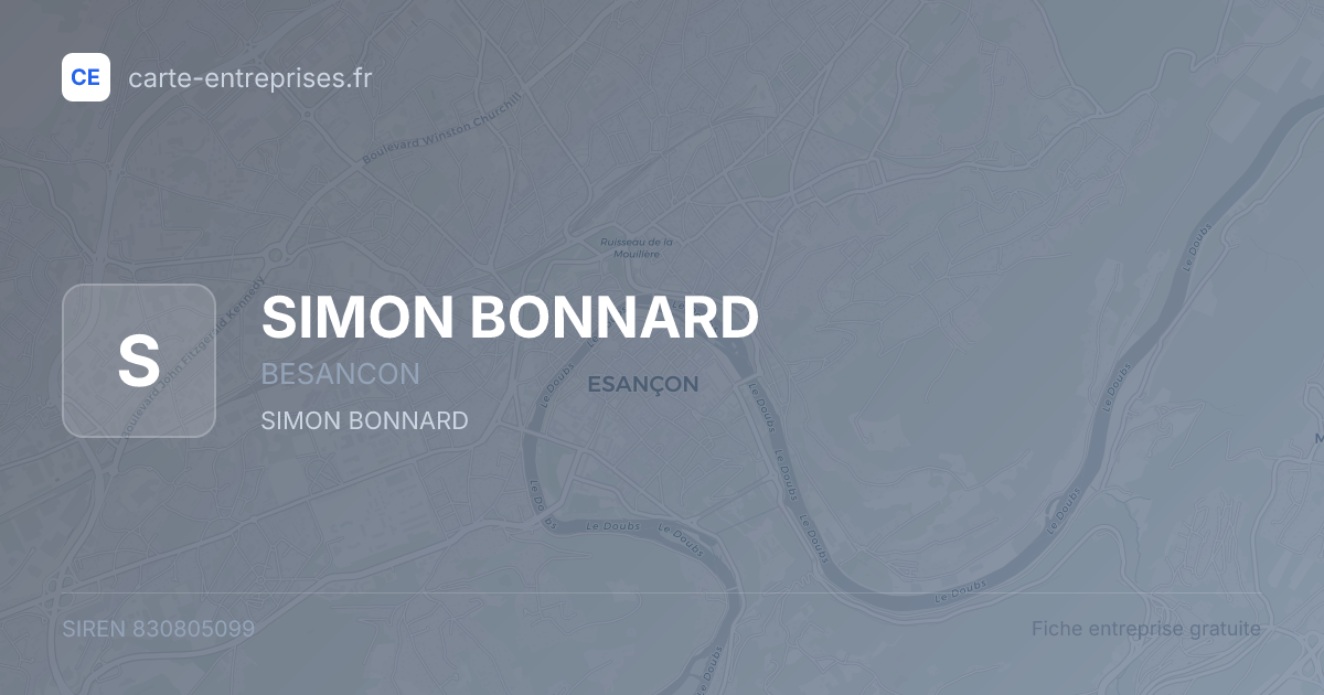 SIMON BONNARD — 830805099 — fiche entreprise