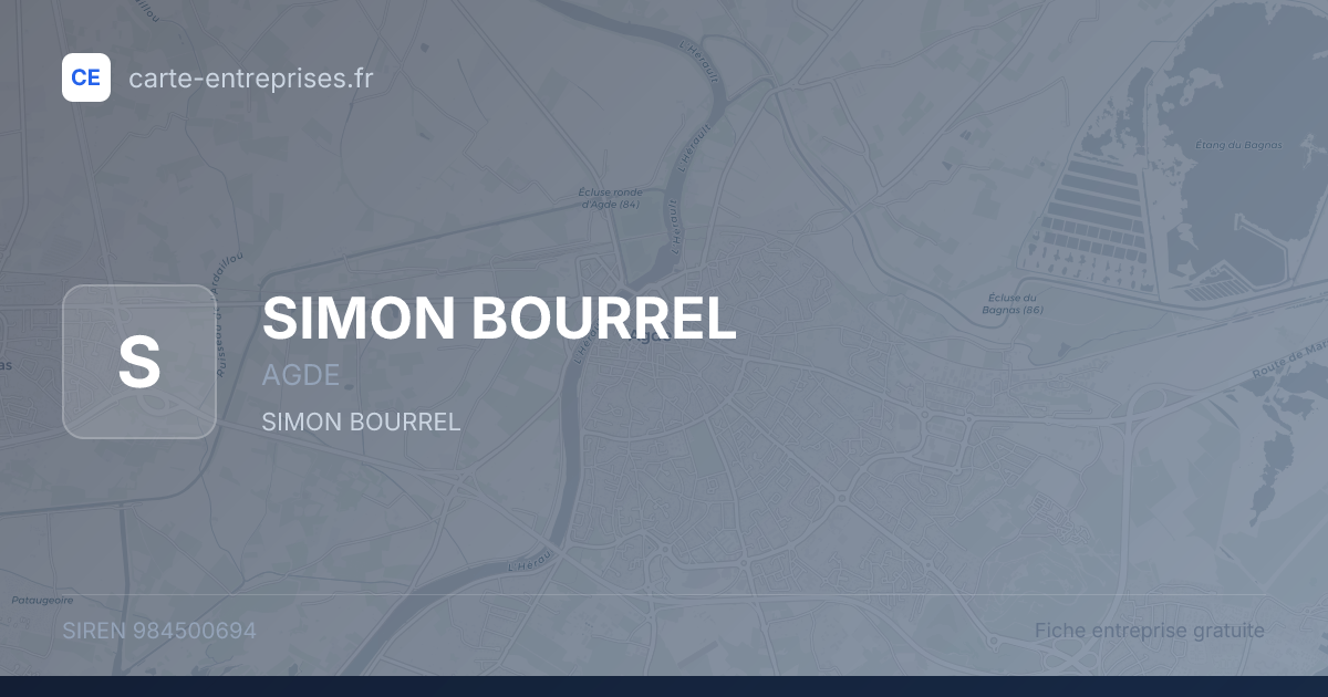 SIMON BOURREL — 984500694 — fiche entreprise