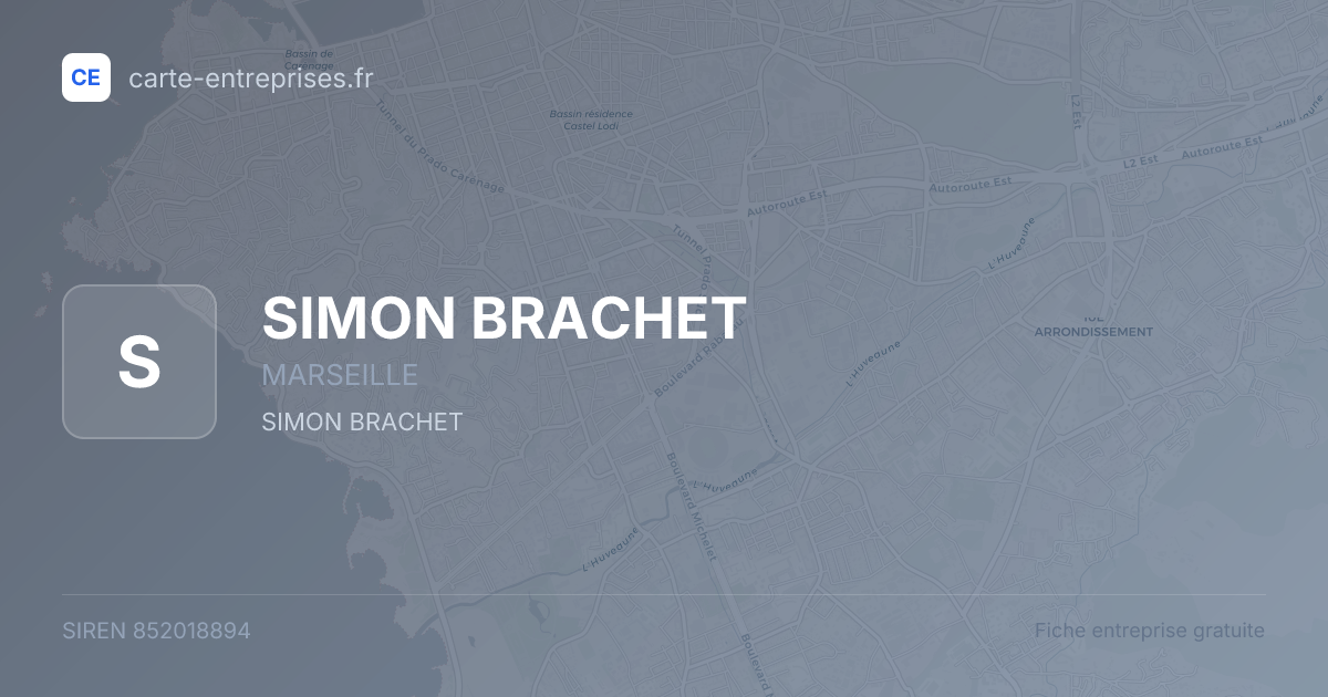 SIMON BRACHET — 852018894 — fiche entreprise