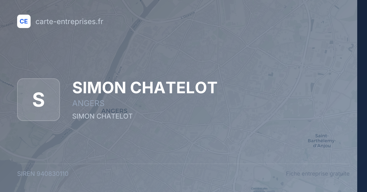 SIMON CHATELOT — 940830110 — fiche entreprise
