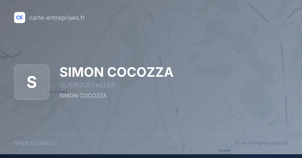 SIMON COCOZZA — 522266527 — fiche entreprise