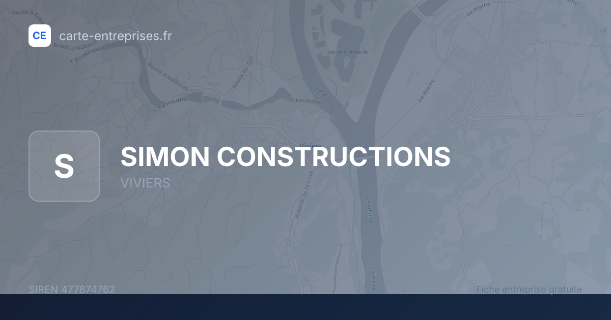 SIMON CONSTRUCTIONS — 477874762 — fiche entreprise