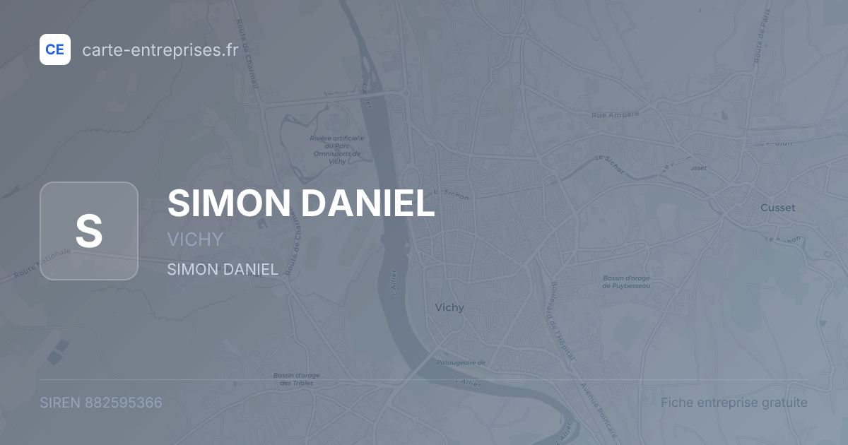 SIMON DANIEL — 882595366 — fiche entreprise