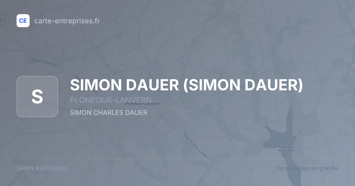 SIMON DAUER — 891724080 — fiche entreprise