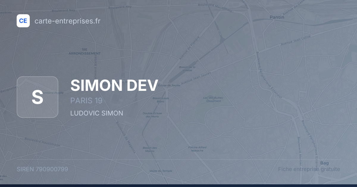 SIMON DEV — 790900799 — fiche entreprise