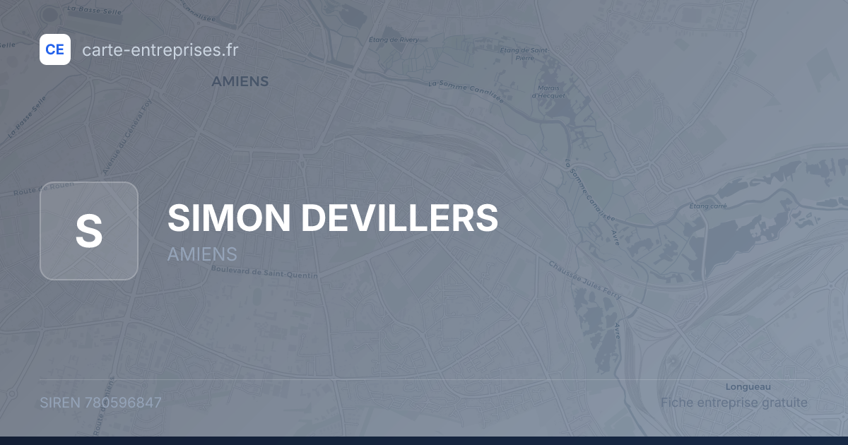 SIMON DEVILLERS — 780596847 — fiche entreprise