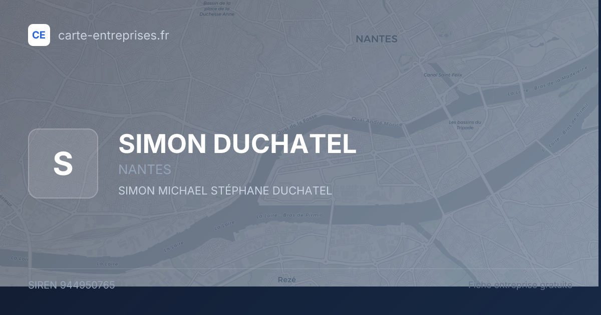 SIMON DUCHATEL — 944950765 — fiche entreprise