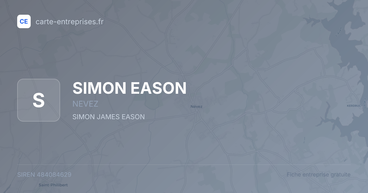 SIMON EASON — 484084629 — fiche entreprise