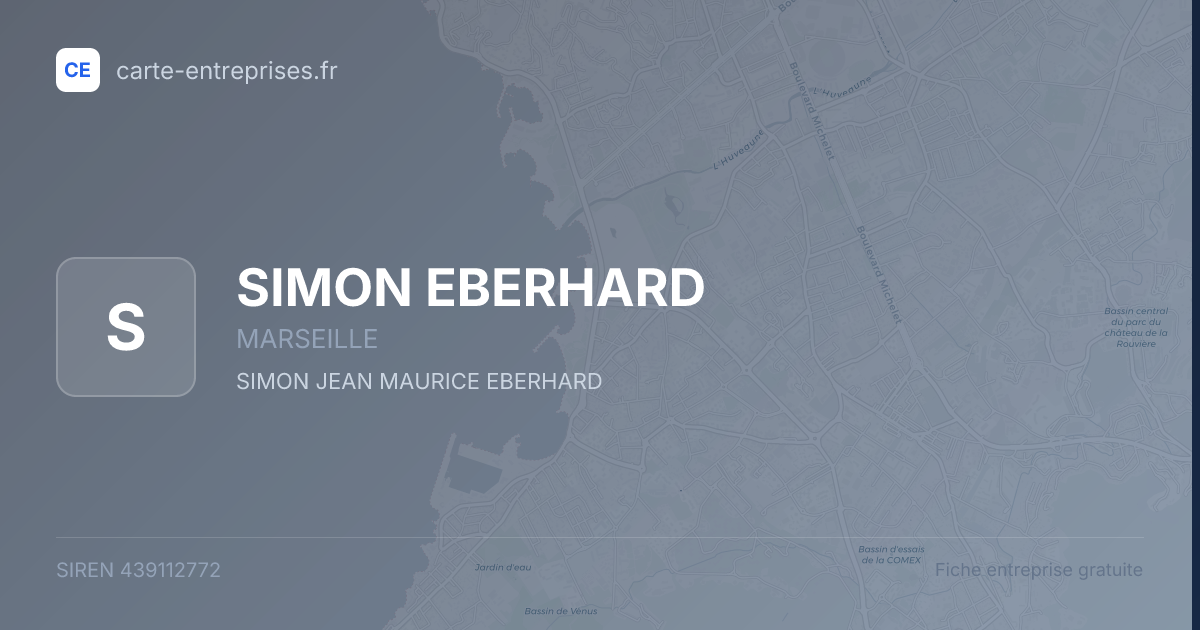 SIMON EBERHARD — 439112772 — fiche entreprise