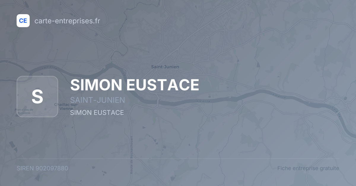 SIMON EUSTACE — 902097880 — fiche entreprise