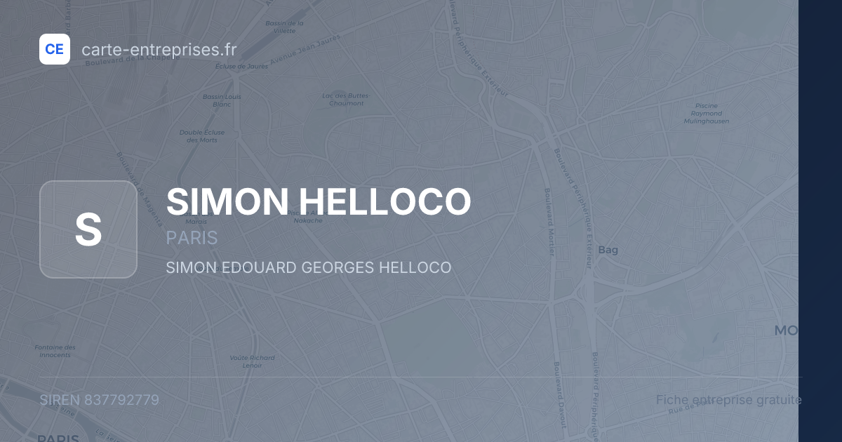 SIMON HELLOCO — 837792779 — fiche entreprise