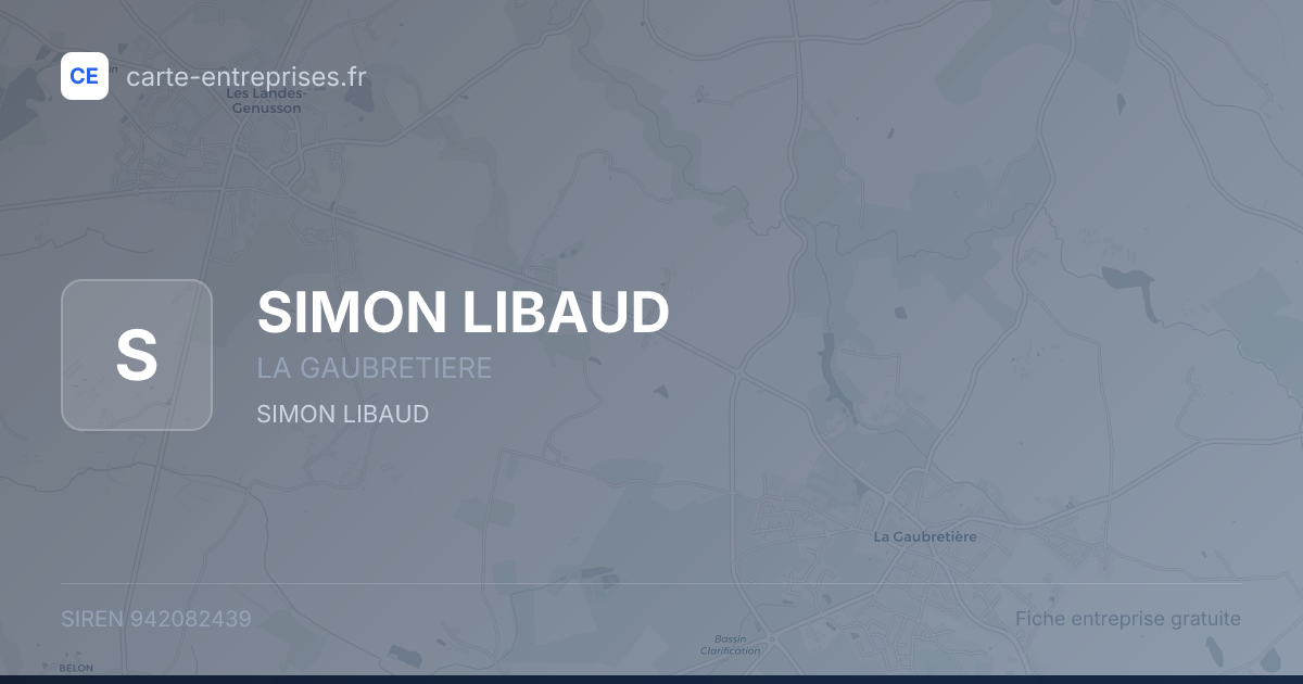 SIMON LIBAUD — 942082439 — fiche entreprise
