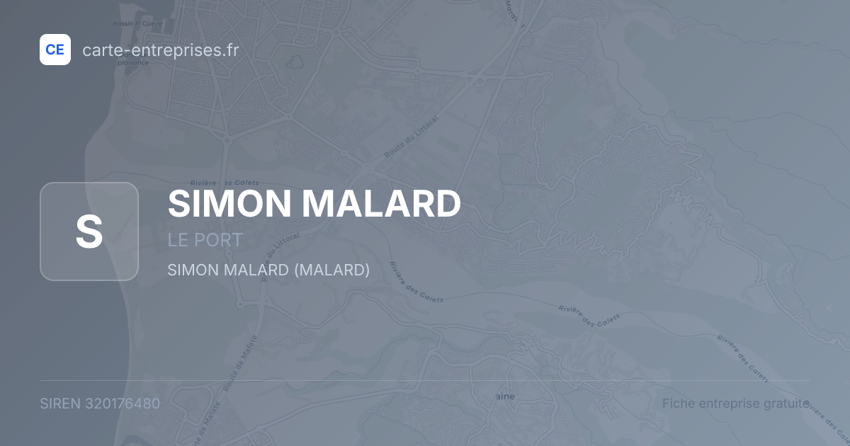SIMON MALARD — 320176480 — fiche entreprise