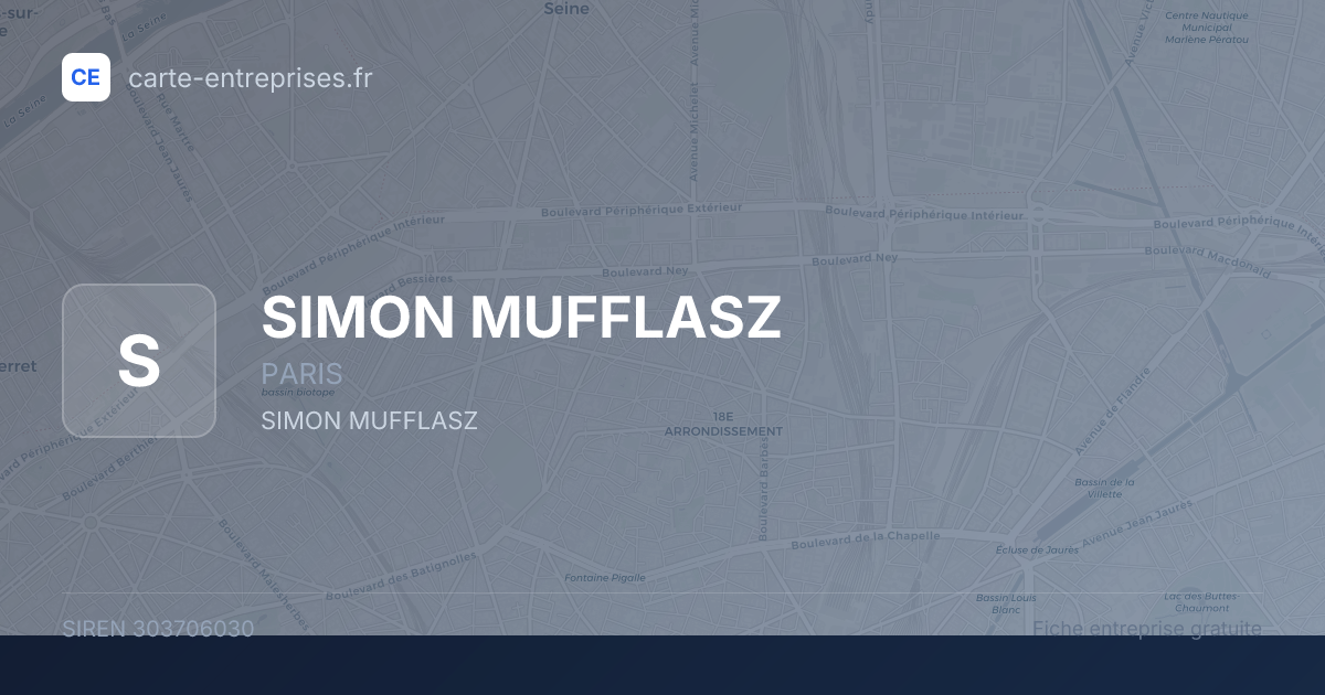 SIMON MUFFLASZ — 303706030 — fiche entreprise