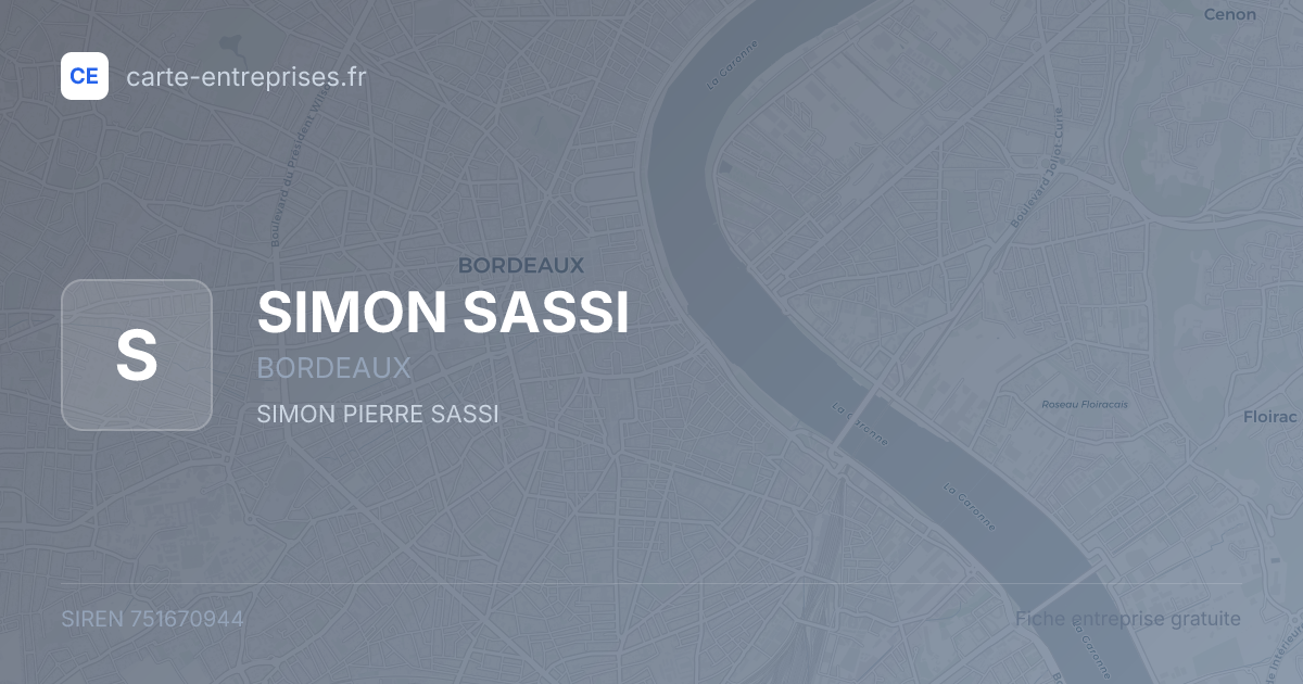SIMON SASSI — 751670944 — fiche entreprise