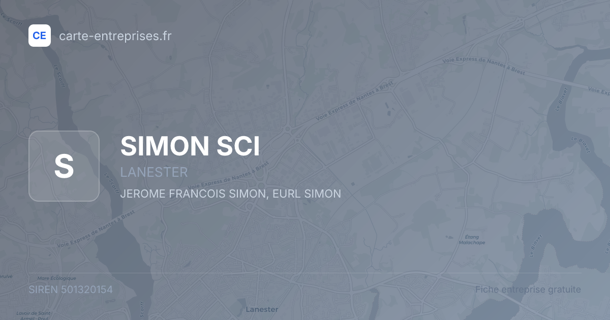 SIMON SCI — 501320154 — fiche entreprise