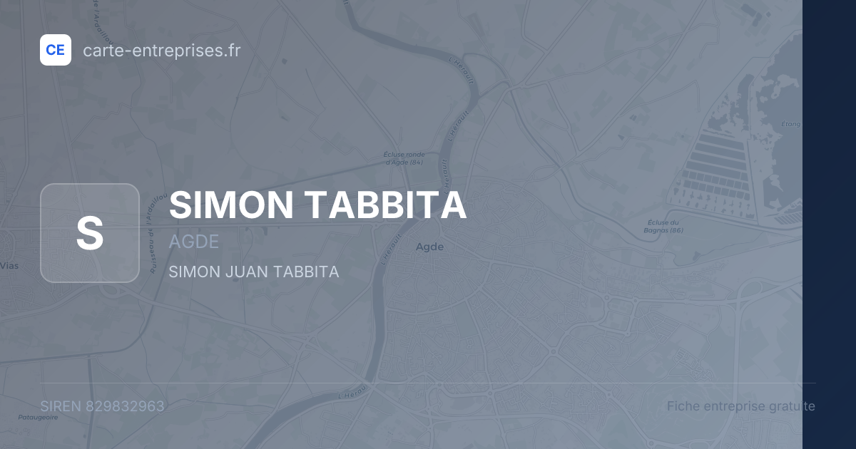 SIMON TABBITA — 829832963 — fiche entreprise