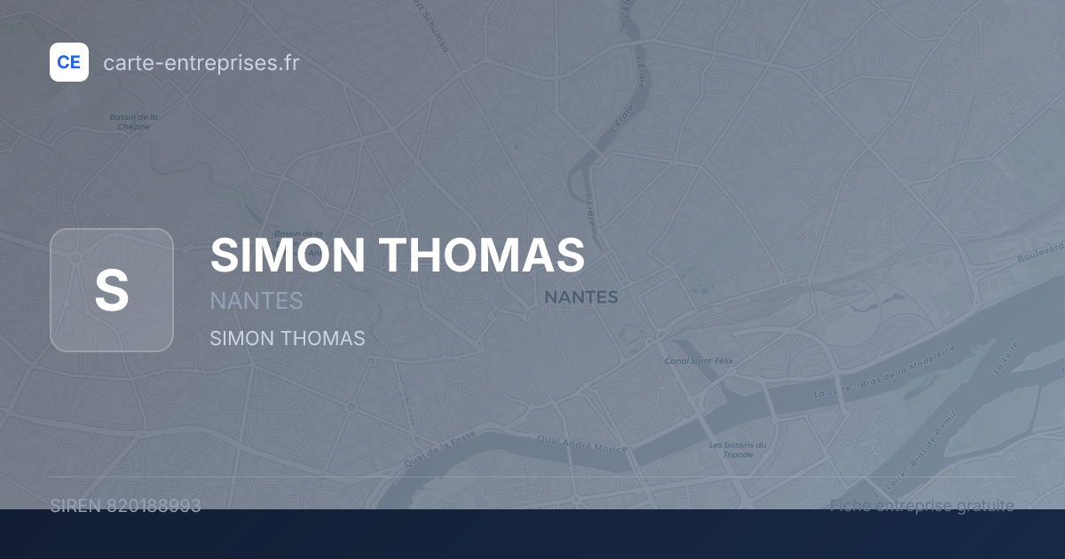 SIMON THOMAS — 820188993 — fiche entreprise