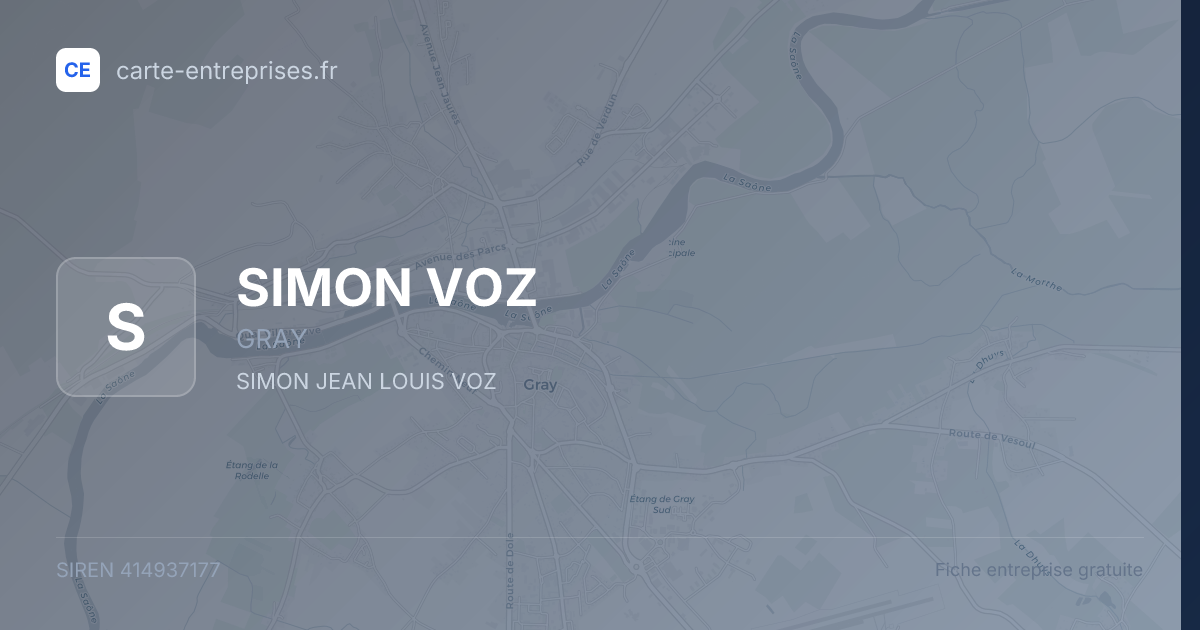 SIMON VOZ — 414937177 — fiche entreprise