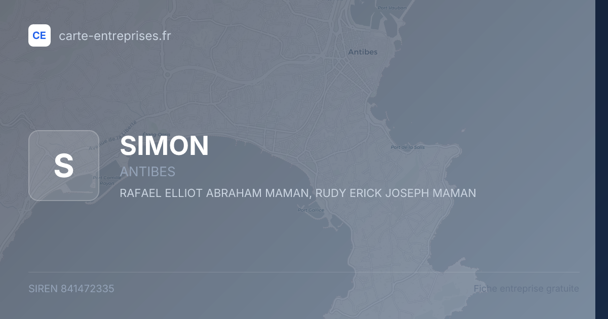 SIMON — 841472335 — fiche entreprise