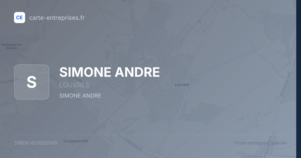 SIMONE ANDRE — 401056049 — fiche entreprise