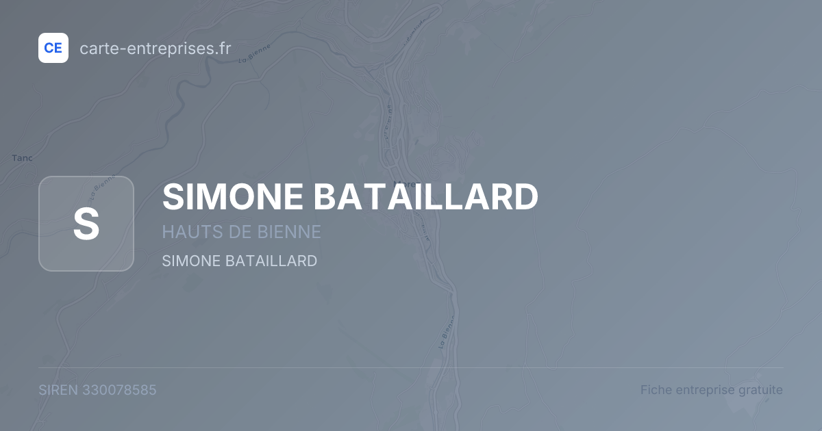 SIMONE BATAILLARD — 330078585 — fiche entreprise