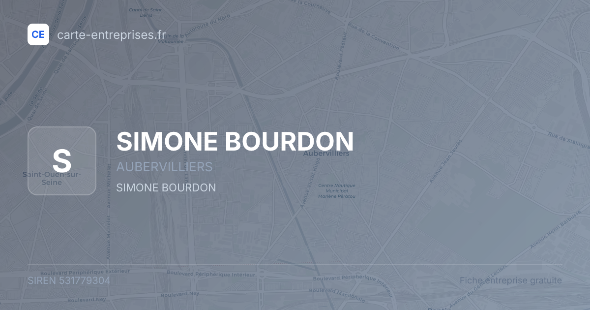 SIMONE BOURDON — 531779304 — fiche entreprise