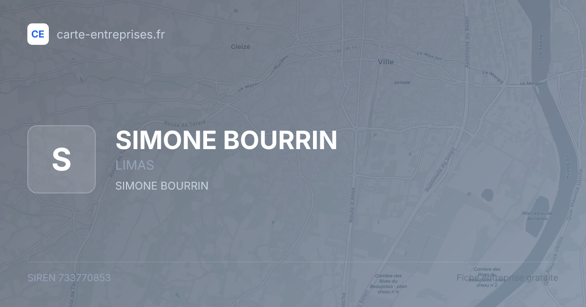 SIMONE BOURRIN — 733770853 — fiche entreprise