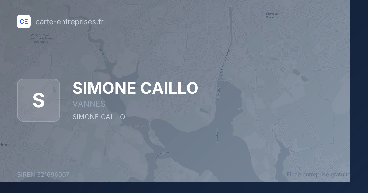 SIMONE CAILLO — 321696007 — fiche entreprise