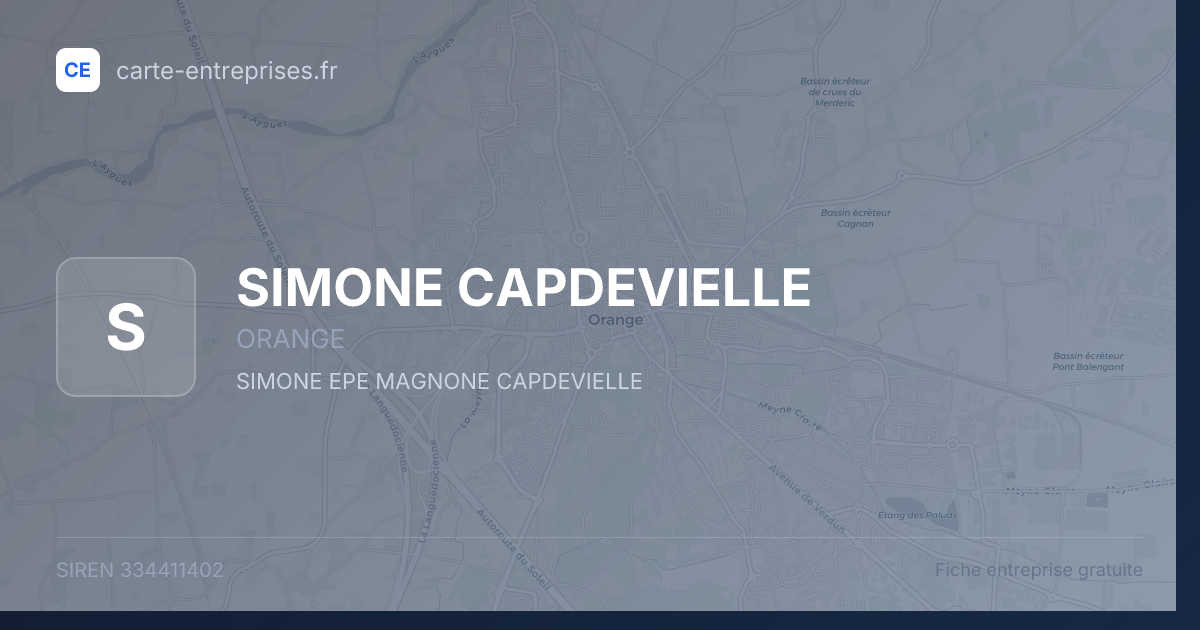 SIMONE CAPDEVIELLE — 334411402 — fiche entreprise
