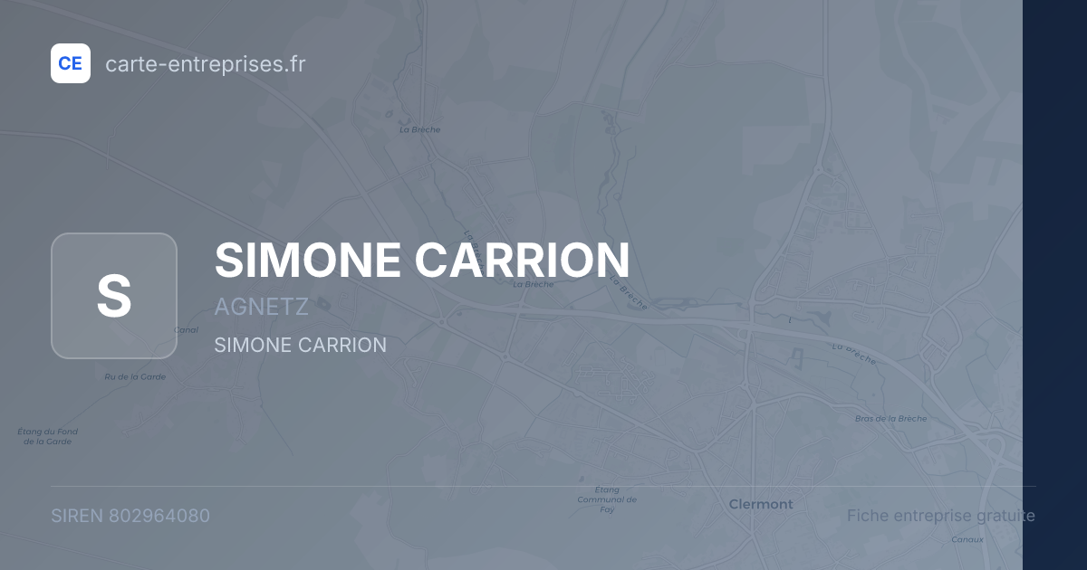 SIMONE CARRION — 802964080 — fiche entreprise