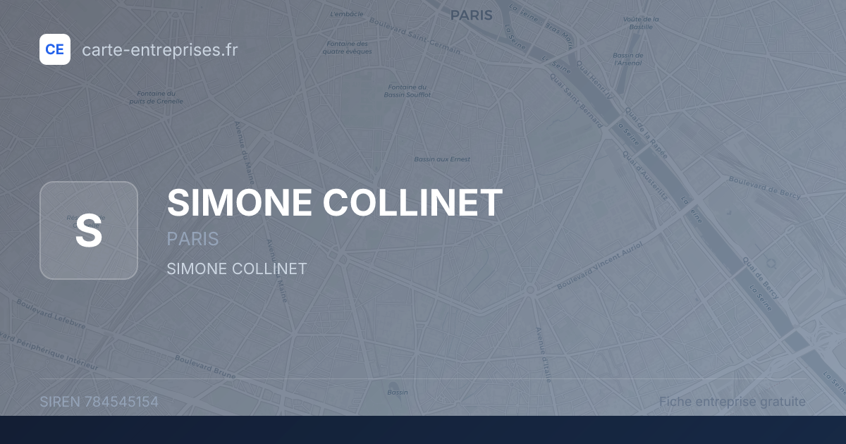 SIMONE COLLINET — 784545154 — fiche entreprise