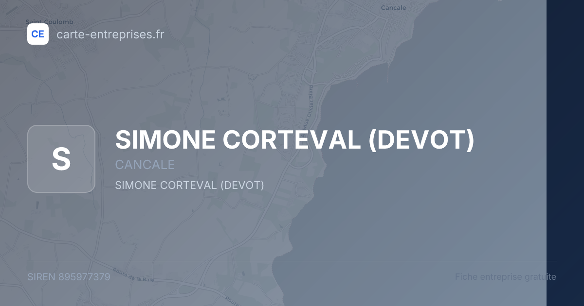 SIMONE CORTEVAL (DEVOT) — 895977379 — fiche entreprise
