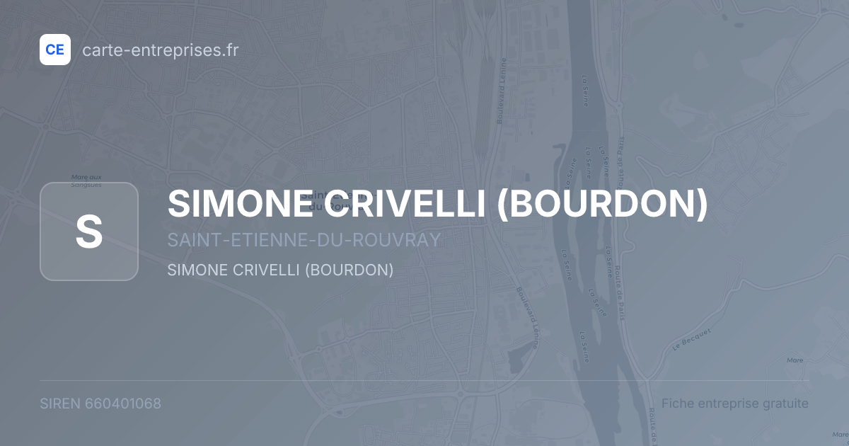 SIMONE CRIVELLI (BOURDON) — 660401068 — fiche entreprise