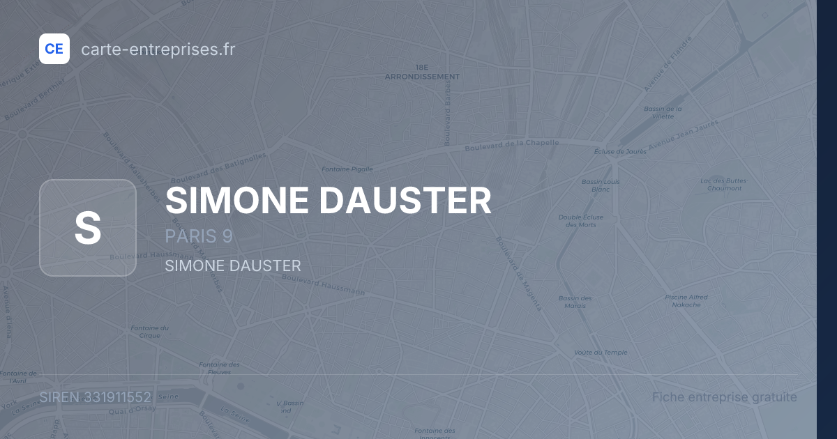 SIMONE DAUSTER — 331911552 — fiche entreprise