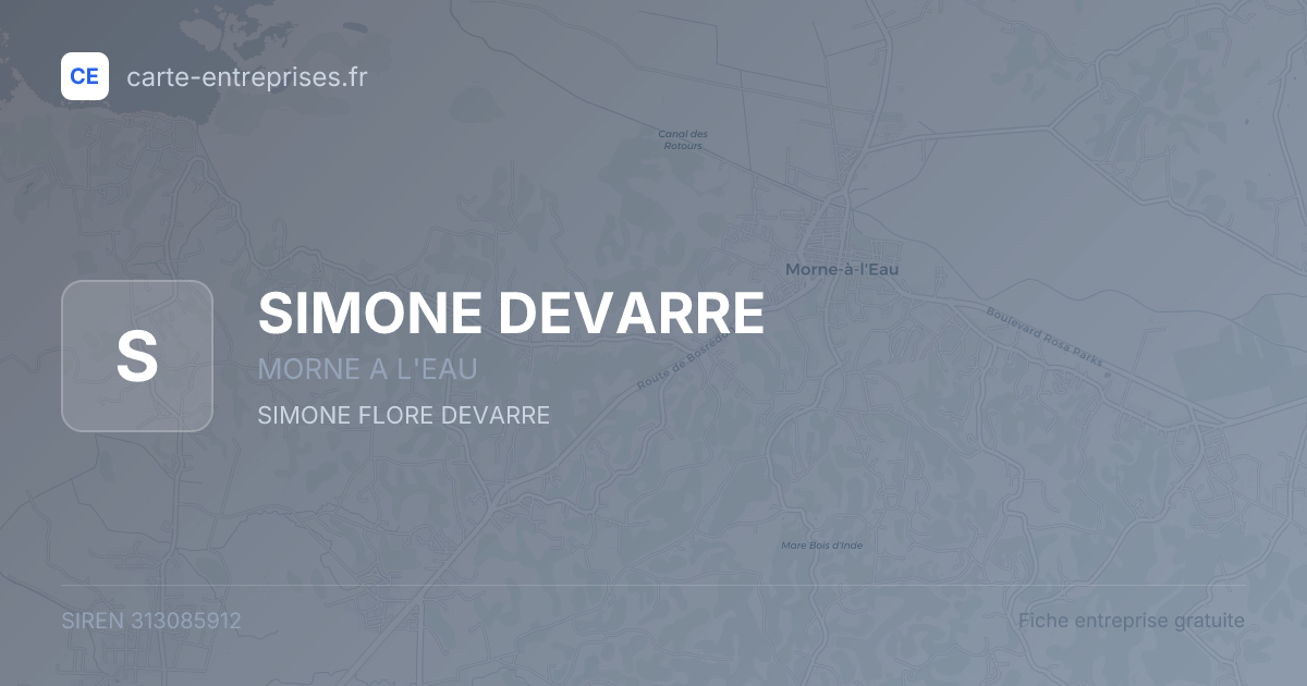 SIMONE DEVARRE — 313085912 — fiche entreprise