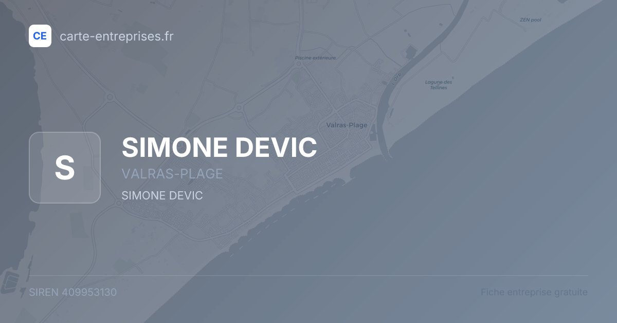 SIMONE DEVIC — 409953130 — fiche entreprise