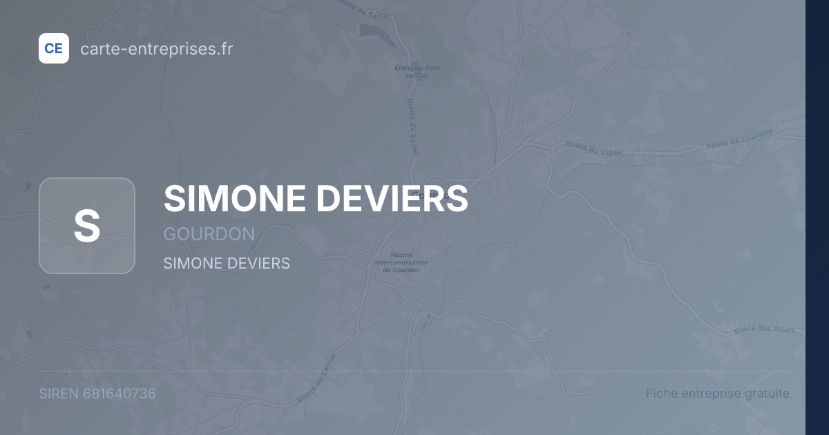 SIMONE DEVIERS — 681640736 — fiche entreprise